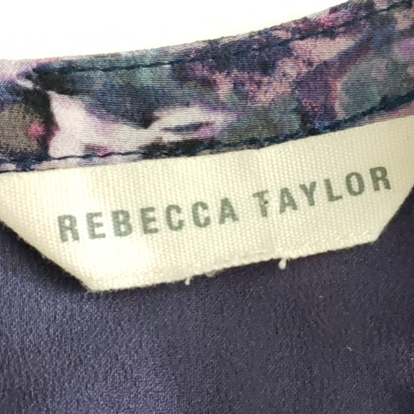 Rebecca Taylor 100% Silk Dress Sleeveless Abstract Multicolor Jewel Tones Fairy‎ - Picture 4 of 14